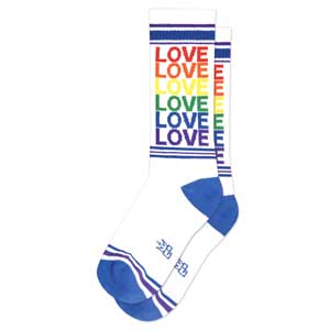 Love Rainbow Gym Sock